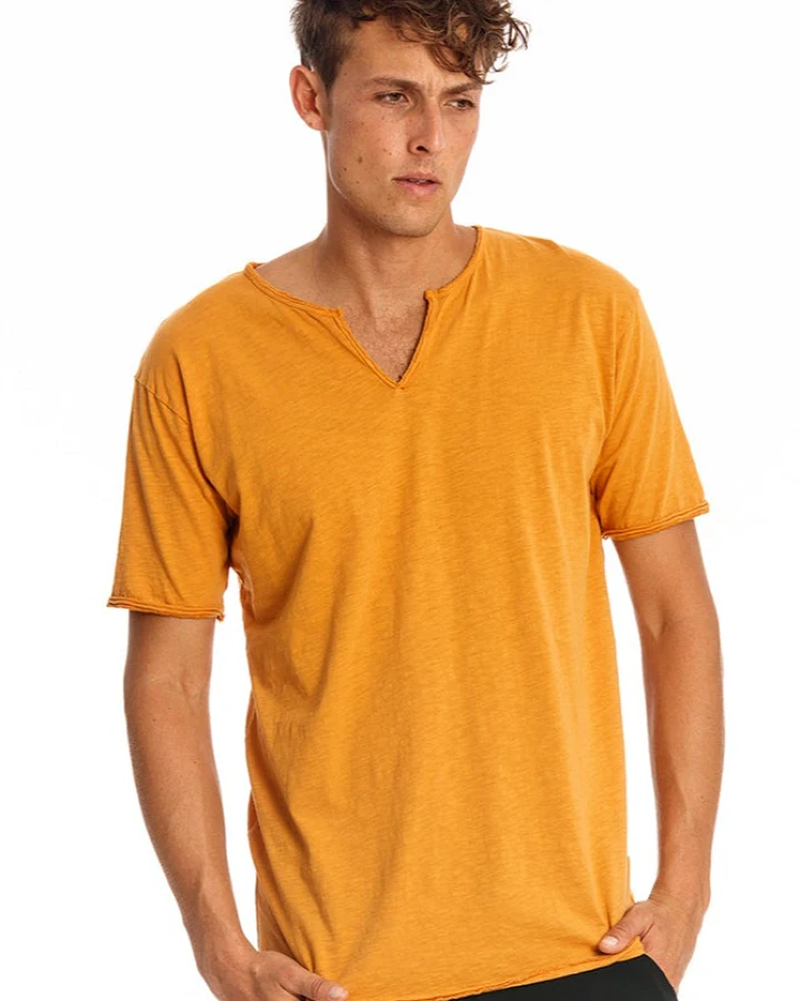 RAVENS VIEW IBIZA Herren vegan T-Shirt Eros Gold Sand Gelb