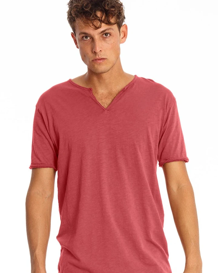 RAVENS VIEW IBIZA Herren vegan T-Shirt Eros Erde Rot