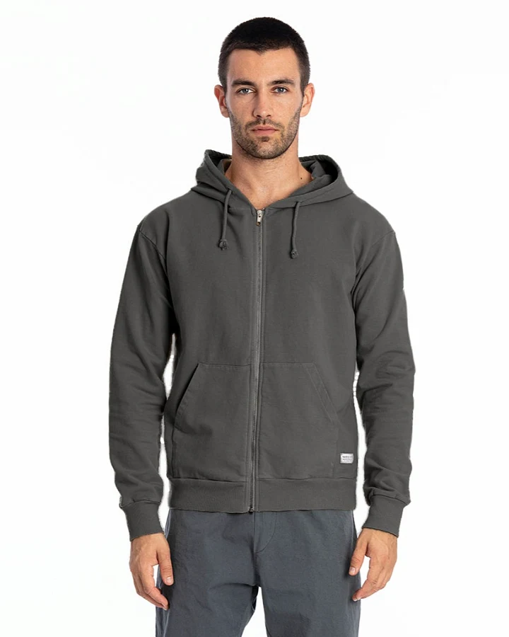 RAVENS VIEW IBIZA Herren vegan Hoodie Zip Ibiza Anthrazitgrau