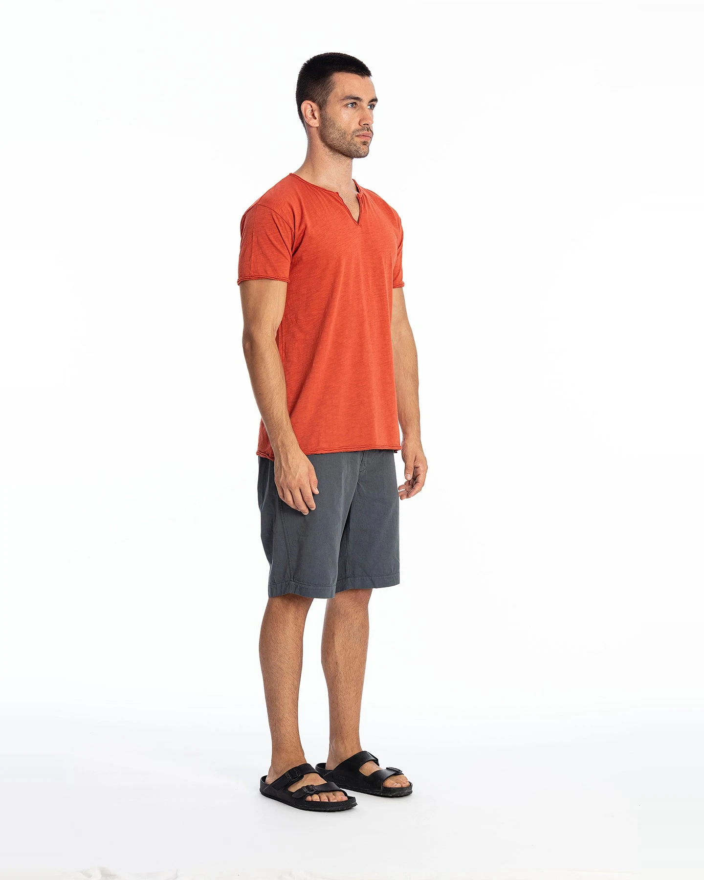 RAVENS VIEW IBIZA Herren vegan T-Shirt Eros Terracotta Orange – Ansicht 2