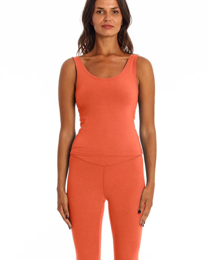 RAVENS VIEW IBIZA Damen vegan Top Goa Terracotta Orange