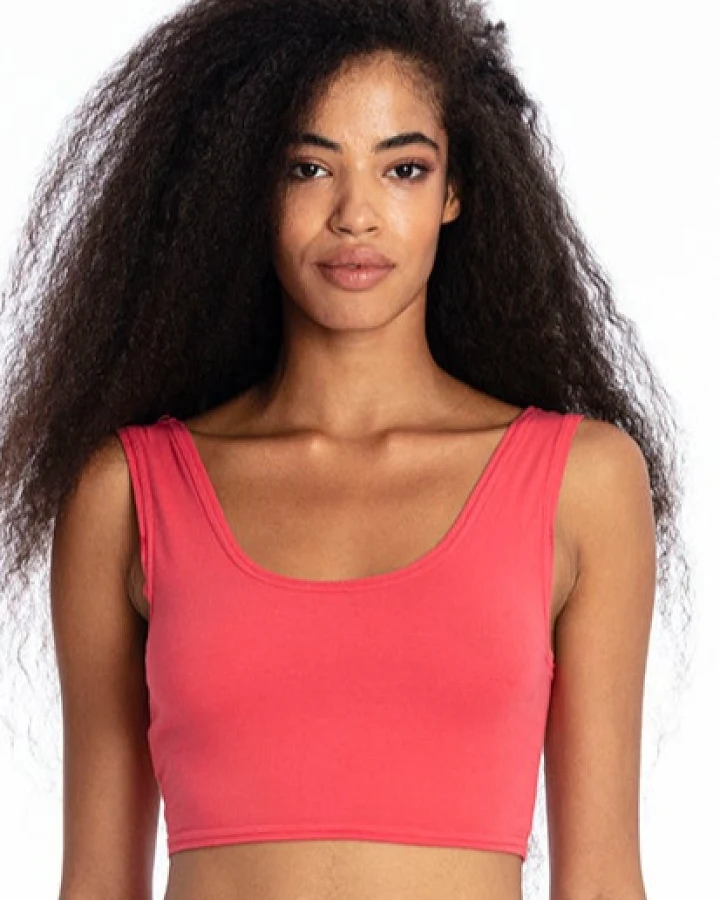 RAVENS VIEW IBIZA Damen vegan Yoga Top Elektrisch Rot