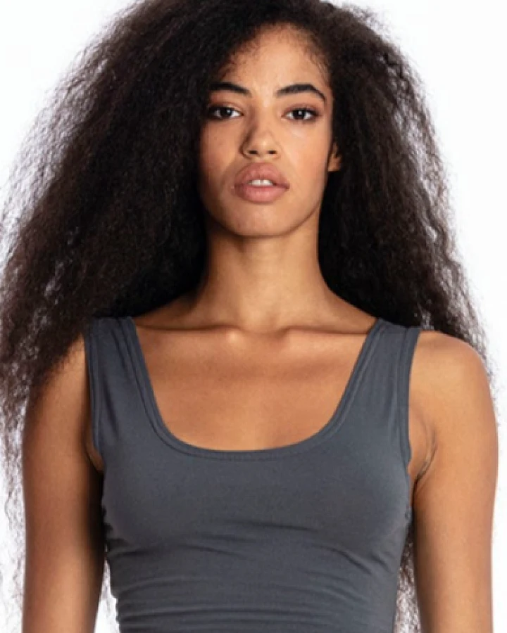 RAVENS VIEW IBIZA Damen vegan Yoga Top Lava Blau