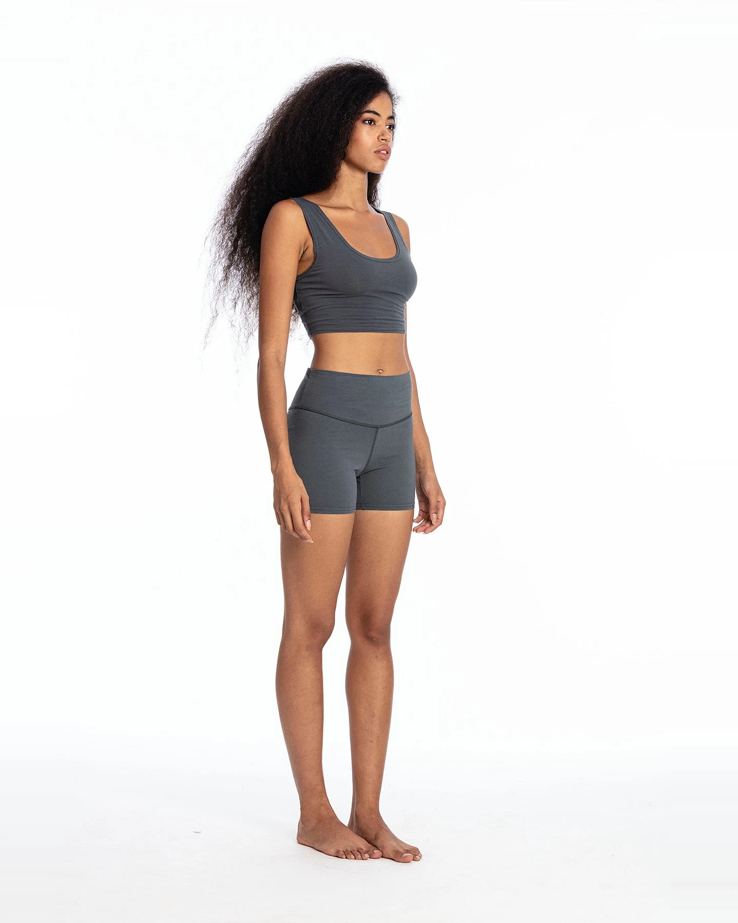 RAVENS VIEW IBIZA Damen vegan Yoga Top Lava Blau – Ansicht 2
