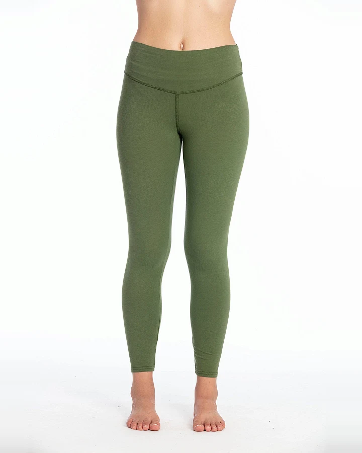 RAVENS VIEW IBIZA Damen vegan Legging Deva Waldgrün