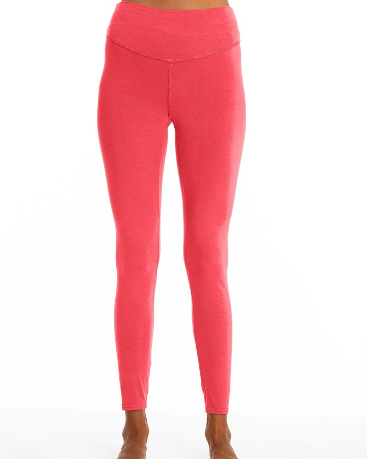 RAVENS VIEW IBIZA Damen vegan Yoga Legging Plus Elektrisch Rot