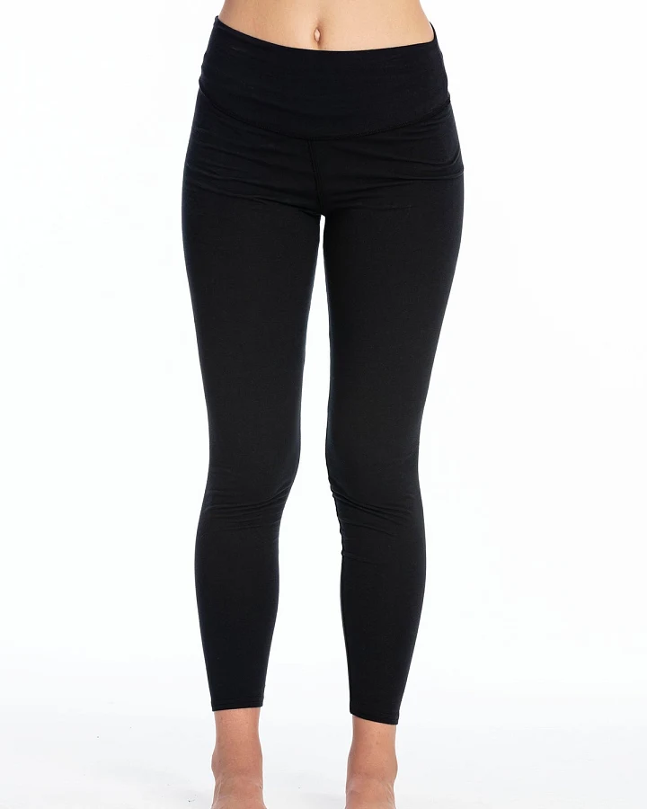 RAVENS VIEW IBIZA Damen vegan Yoga Legging Plus Schwarz