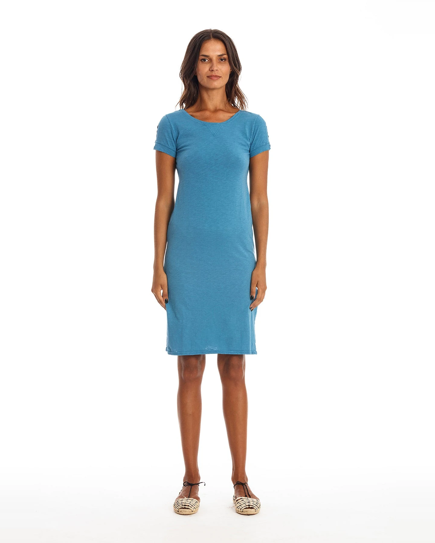 RAVENS VIEW IBIZA Damen vegan Kleid Zoe Maui Blau – Ansicht 2