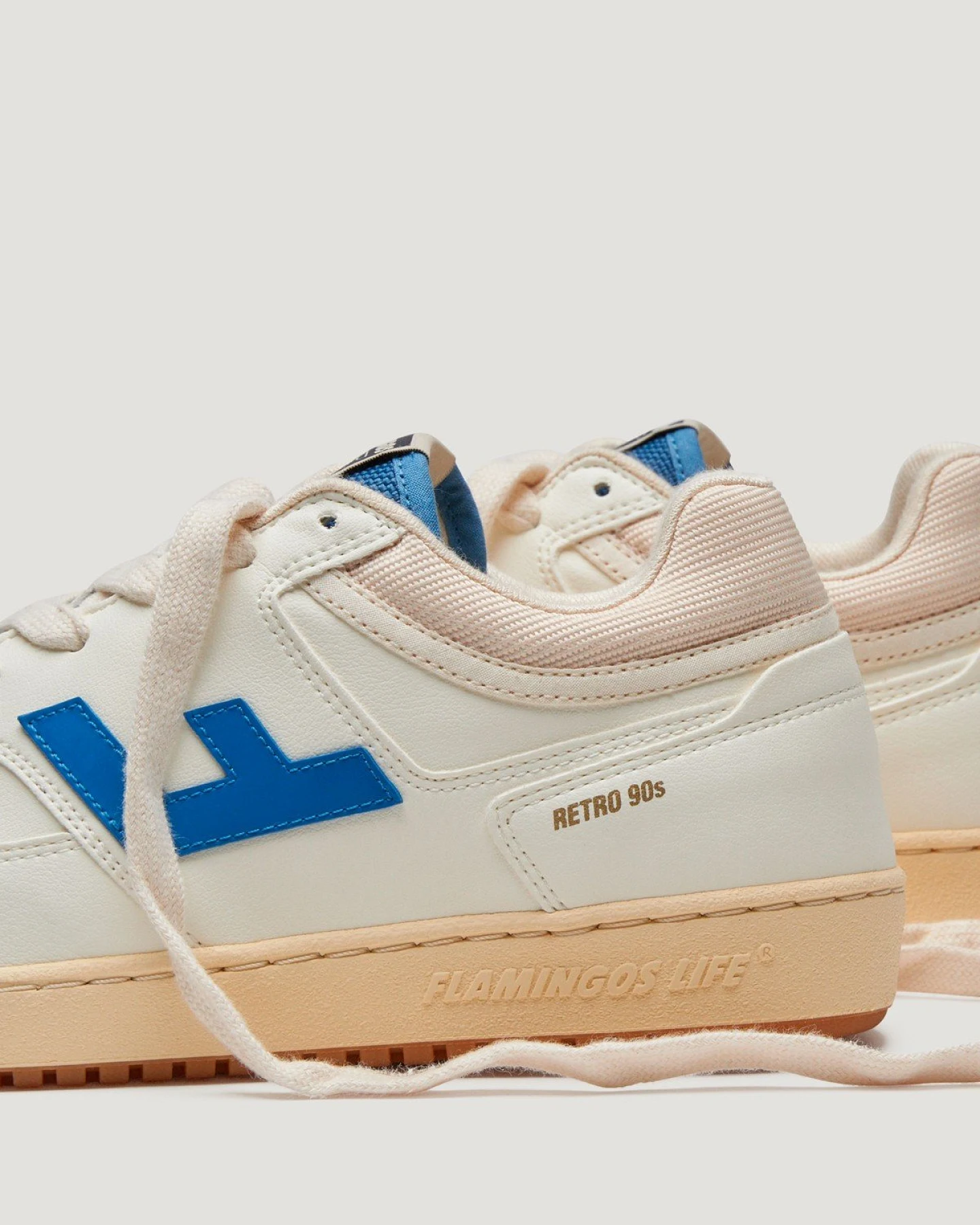 Sneaker Retro 90s Pearl Indaco Caramel – Ansicht 4