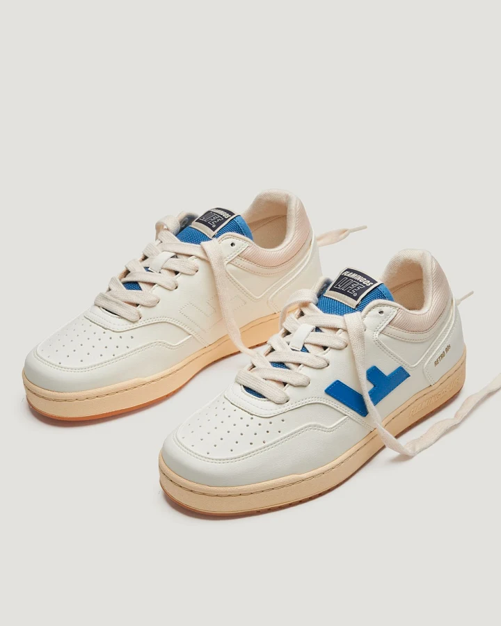 Sneaker Retro 90s Pearl Indaco Caramel
