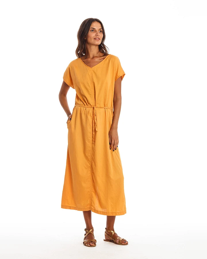 RAVENS VIEW IBIZA Damen vegan Kleid Tessa Waldgrün
