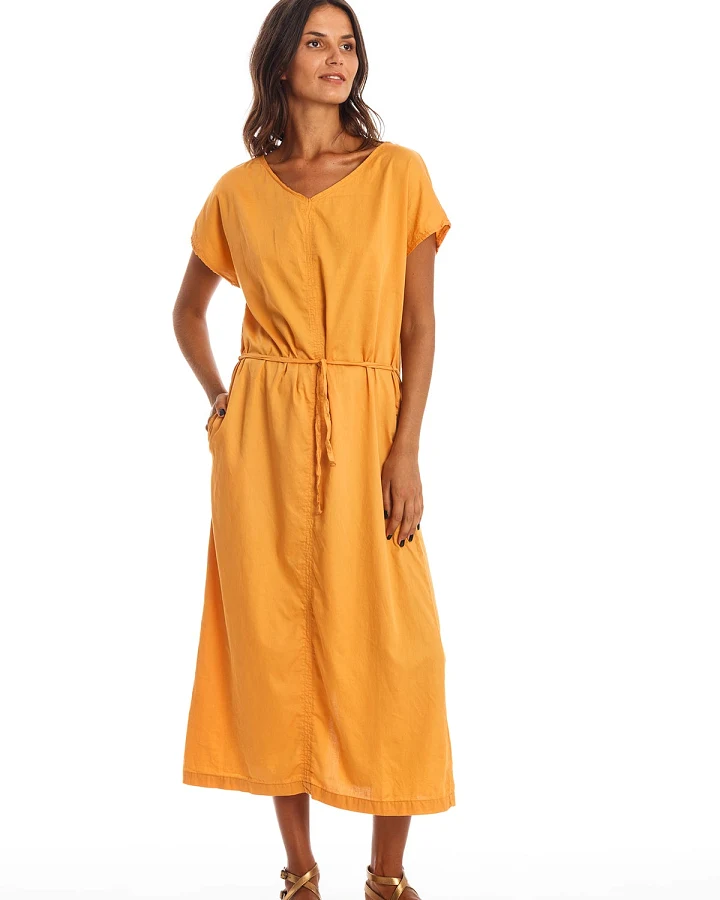 RAVENS VIEW IBIZA Damen vegan Kleid Tessa Waldgrün