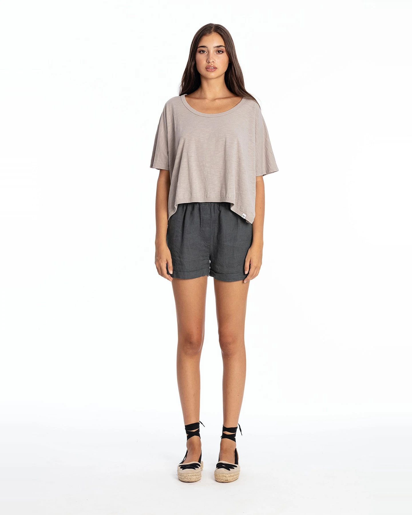RAVENS VIEW IBIZA Damen vegan Shorts Creta Lava Blau – Ansicht 2