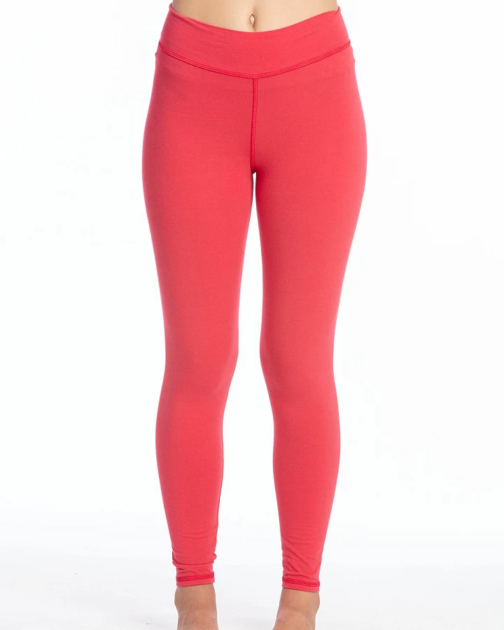 RAVENS VIEW IBIZA Damen vegan Yoga Legging Elektrisch Rot