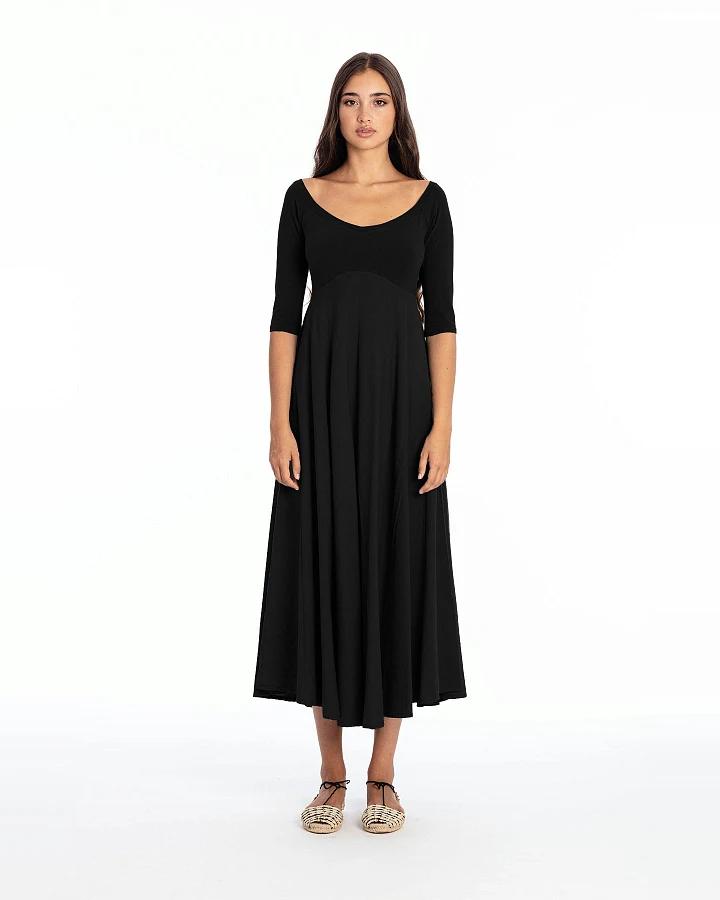 RAVENS VIEW IBIZA Damen vegan Kleid Monica Schwarz