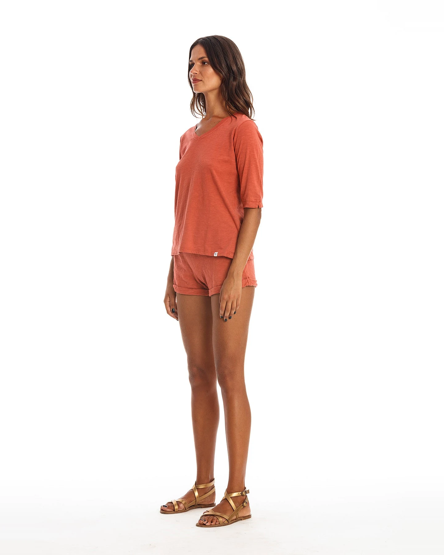 RAVENS VIEW IBIZA Damen vegan Oberseite Lisa Erde Rot – Ansicht 2