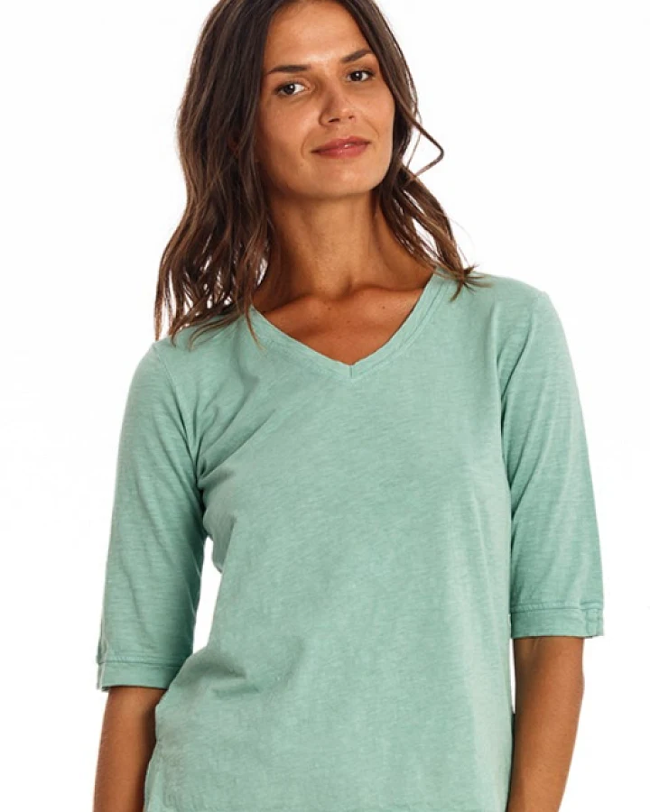 RAVENS VIEW IBIZA Damen vegan Top Lisa Cameo Grün
