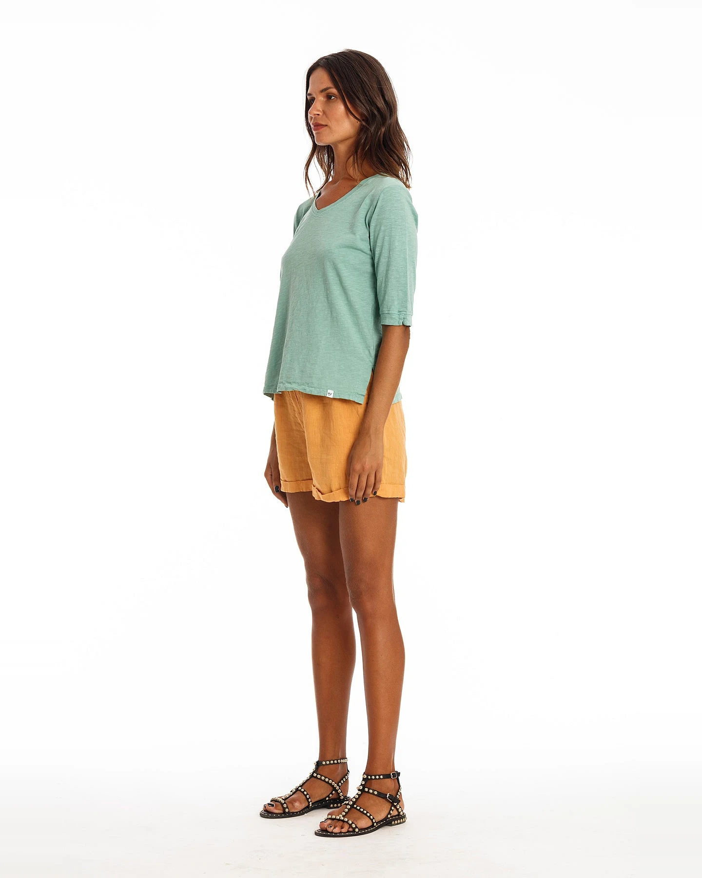 RAVENS VIEW IBIZA Damen vegan Top Lisa Cameo Grün – Ansicht 2