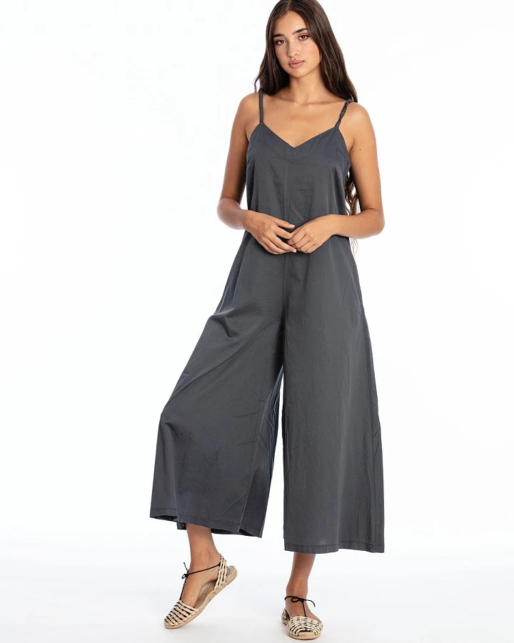 RAVENS VIEW IBIZA Damen vegan Jumpsuit Chiara Lava Blau