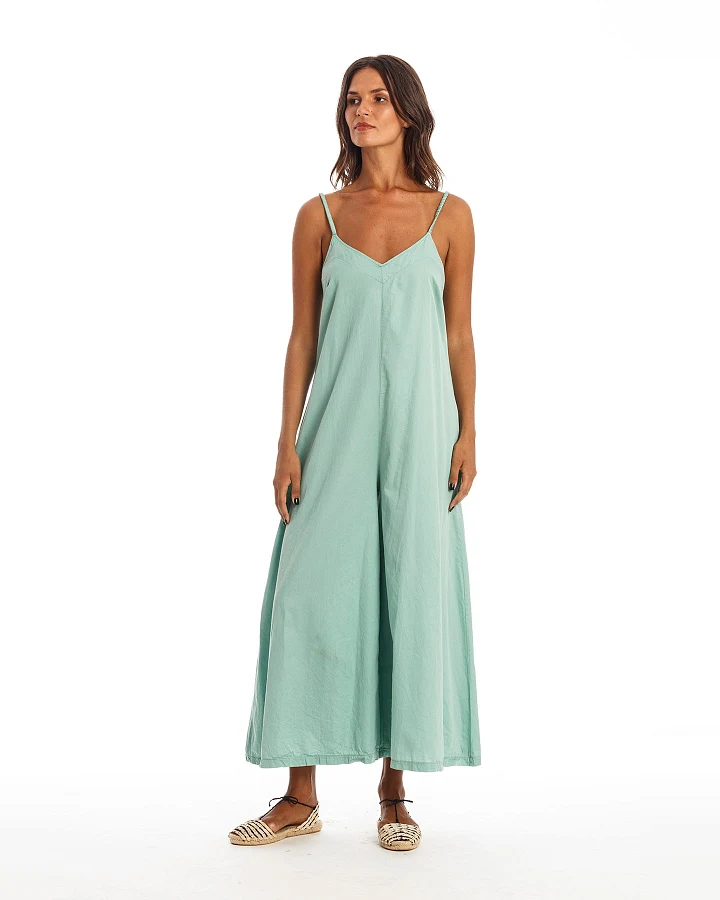 RAVENS VIEW IBIZA Damen vegan Jumpsuit Chiara Cameo Grün