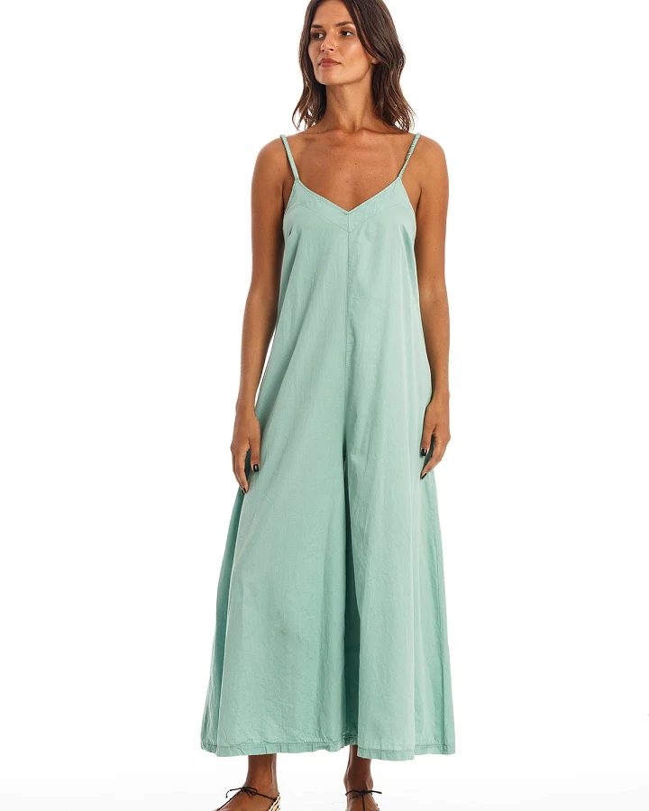 RAVENS VIEW IBIZA Damen vegan Jumpsuit Chiara Cameo Grün