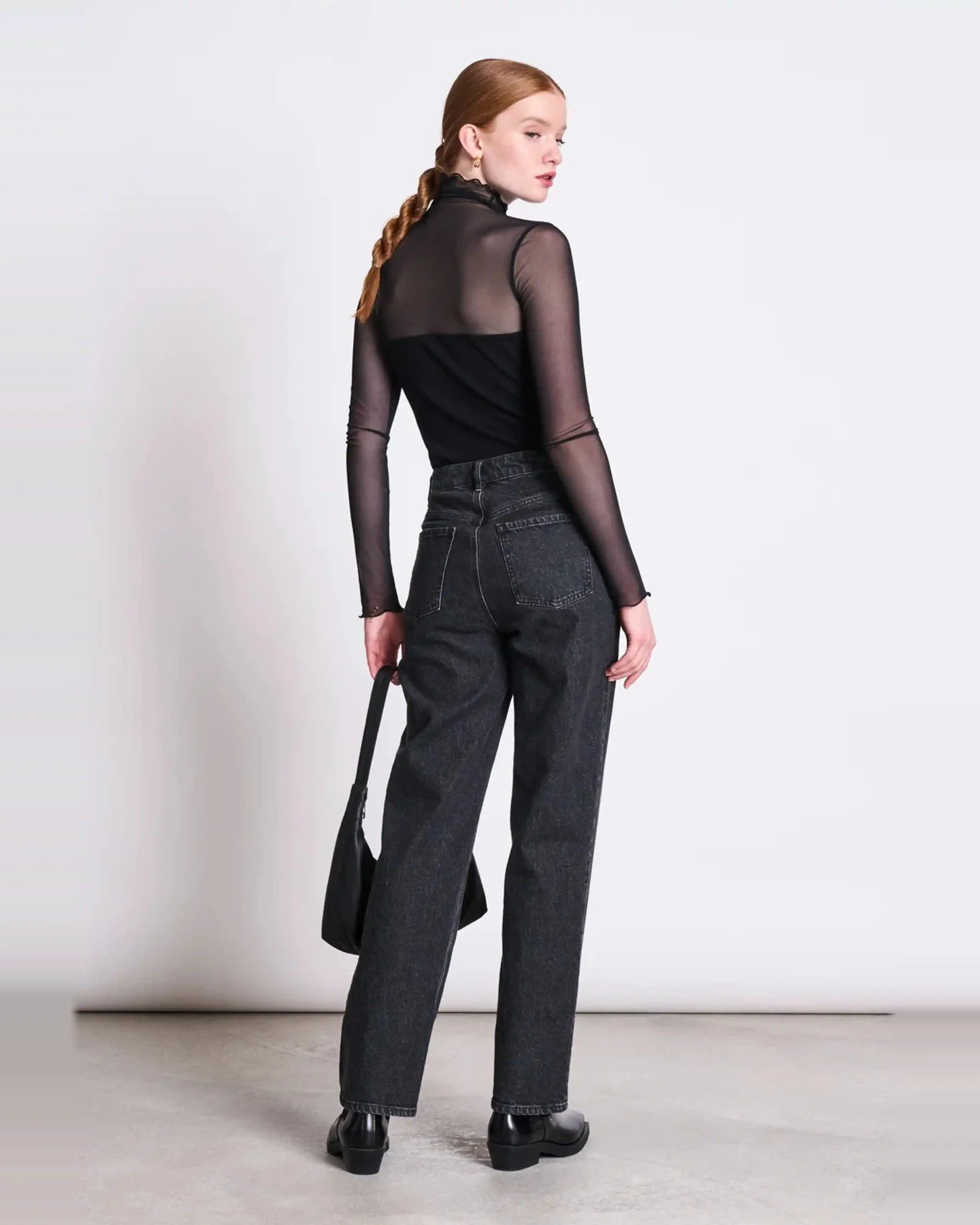 Longsleeve Turtleneck Pluie Schwarz – Ansicht 2
