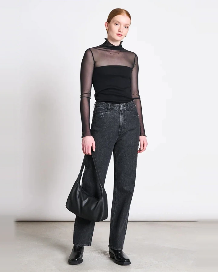 Longsleeve Turtleneck Pluie Schwarz