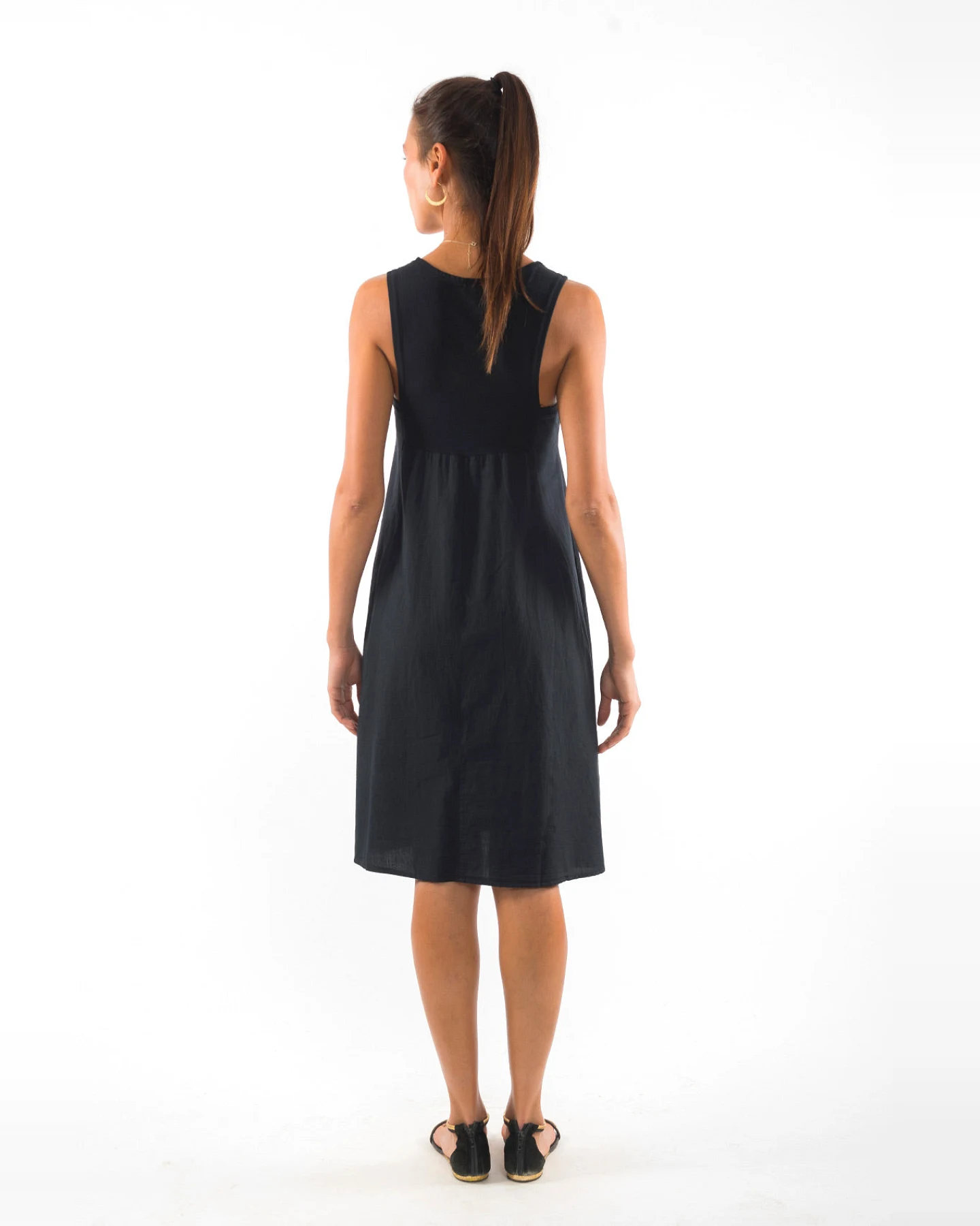 RAVENS VIEW IBIZA Damen vegan Kleid Anouk Schwarz – Ansicht 2