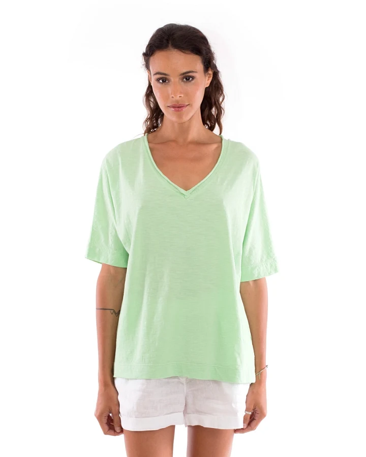 RAVENS VIEW IBIZA Damen vegan T-Shirt Luna Mintgrün