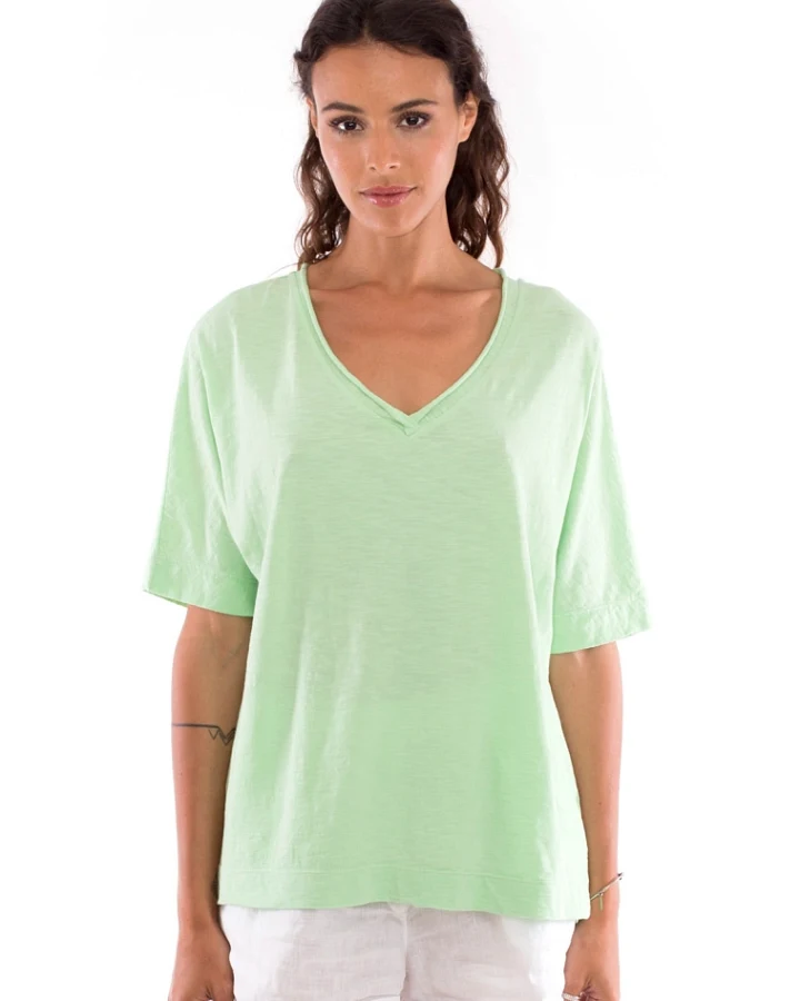 RAVENS VIEW IBIZA Damen vegan T-Shirt Luna Mintgrün