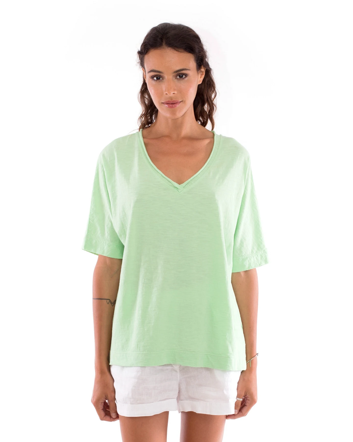 RAVENS VIEW IBIZA Damen vegan T-Shirt Luna Mintgrün – Ansicht 2