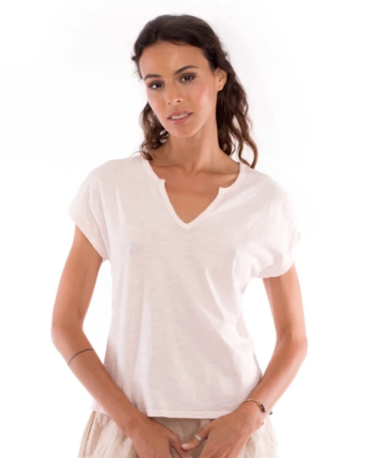 RAVENS VIEW IBIZA Damen vegan T-Shirt Hera Weiß