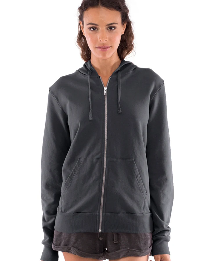 RAVENS VIEW IBIZA Damen vegan Hoodie Zip Vedra Lava Blau