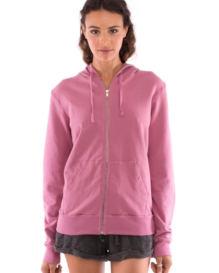 RAVENS VIEW IBIZA Damen vegan Hoodie Zip Vedra Violett Rosa
