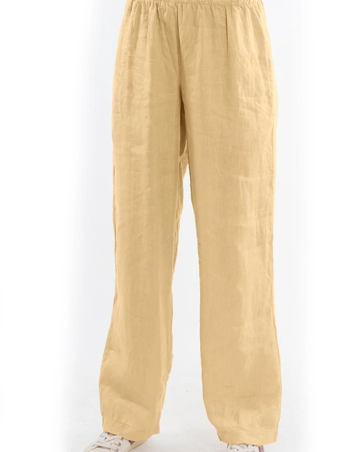 RAVENS VIEW IBIZA Damen vegan Hose Amalfi Camel Gelb