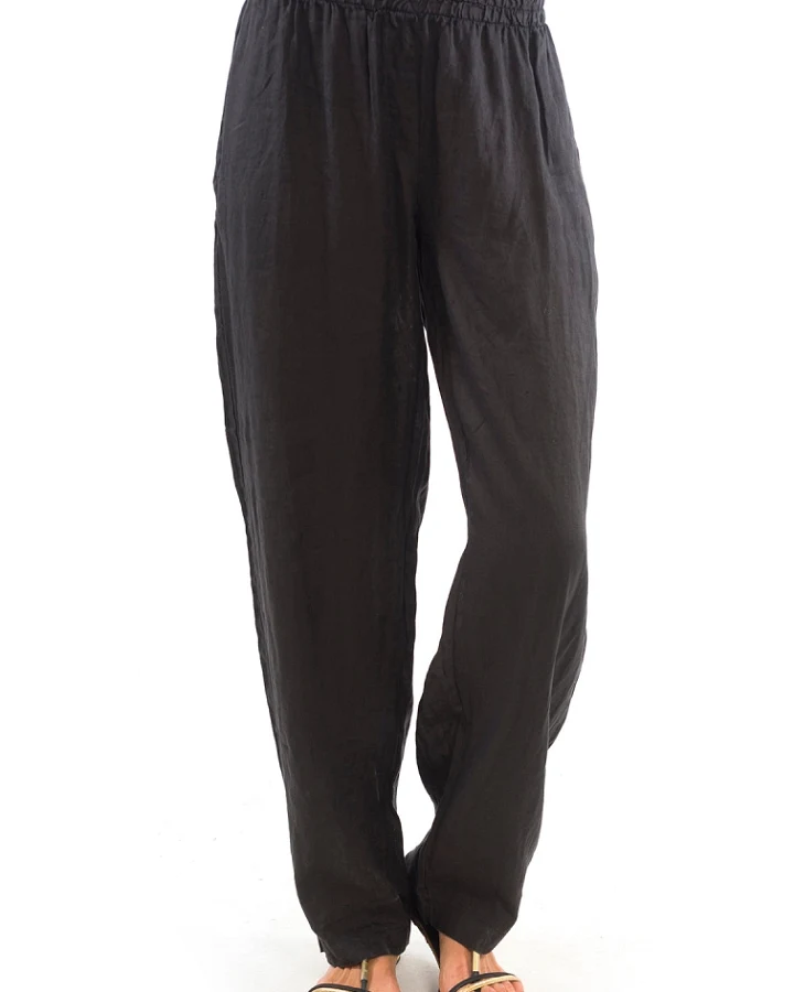 RAVENS VIEW IBIZA Damen vegan Hose Amalfi Schwarz