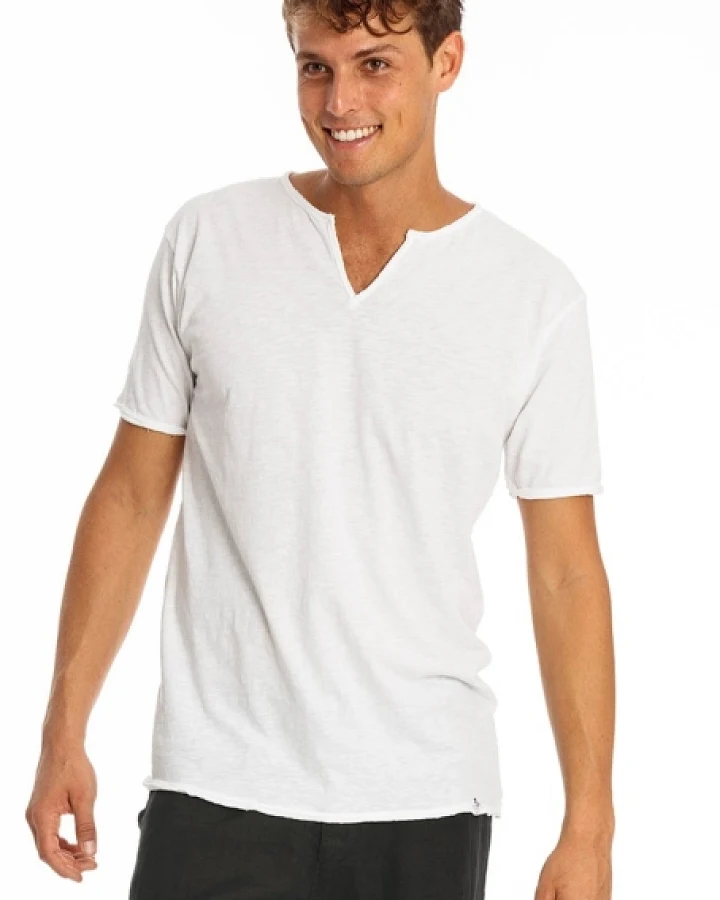 RAVENS VIEW IBIZA Herren vegan T-Shirt Eros Weiß