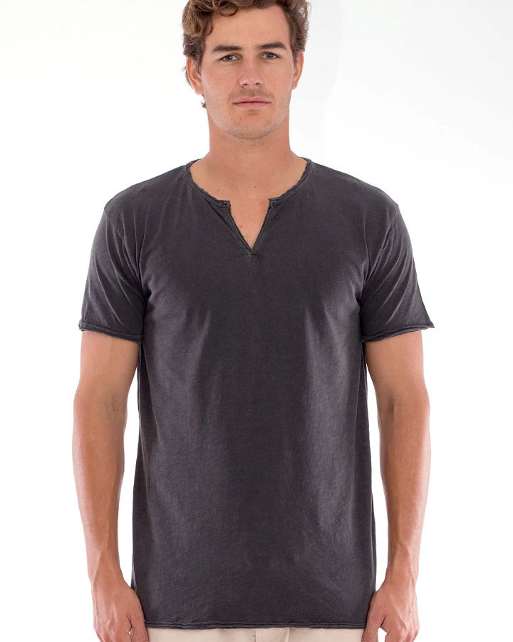 RAVENS VIEW IBIZA Herren vegan T-Shirt Eros Anthrazitgrau