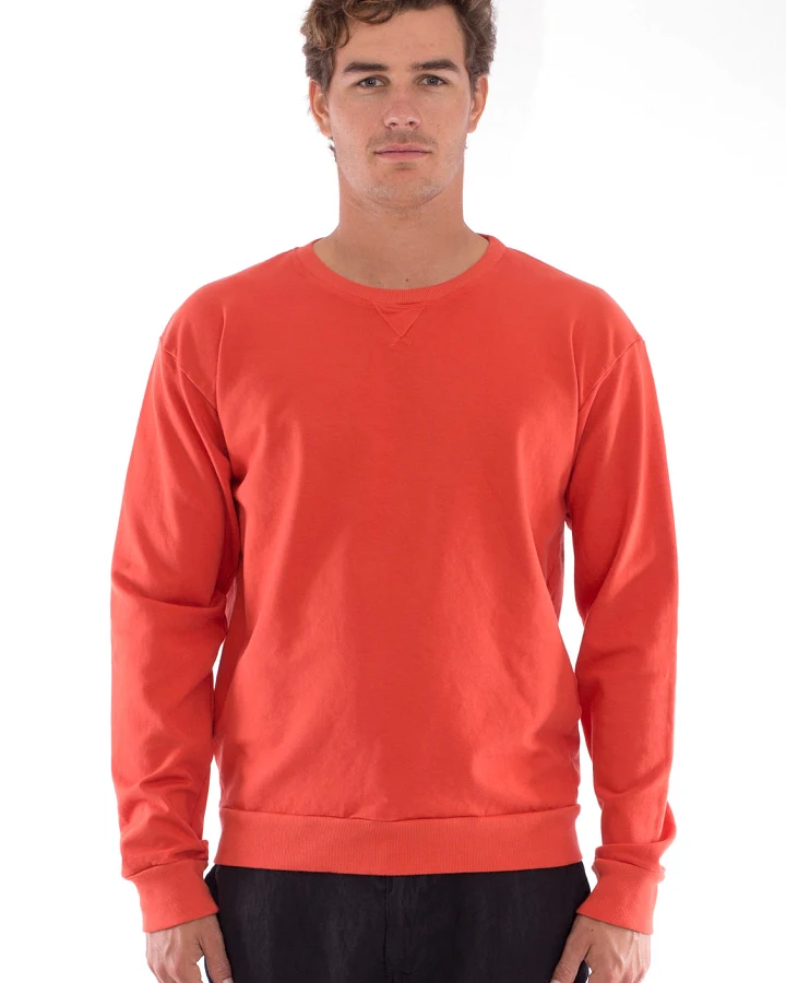 RAVENS VIEW IBIZA Herren vegan Sweatshirt Salinas Terracotta Orange