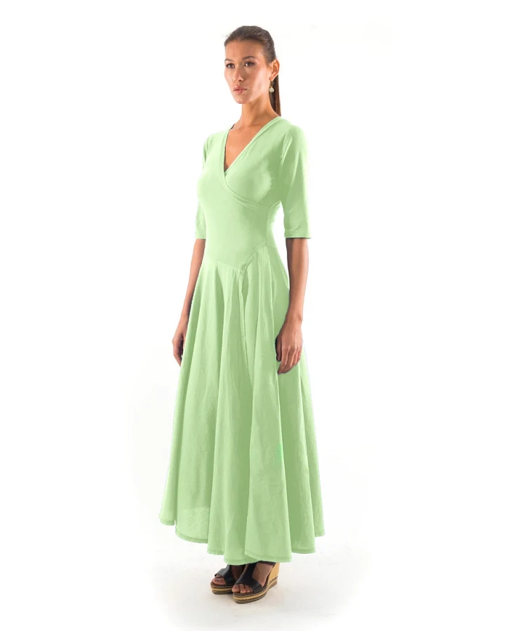 RAVENS VIEW IBIZA Damen vegan Kleid Veronika Mintgrün