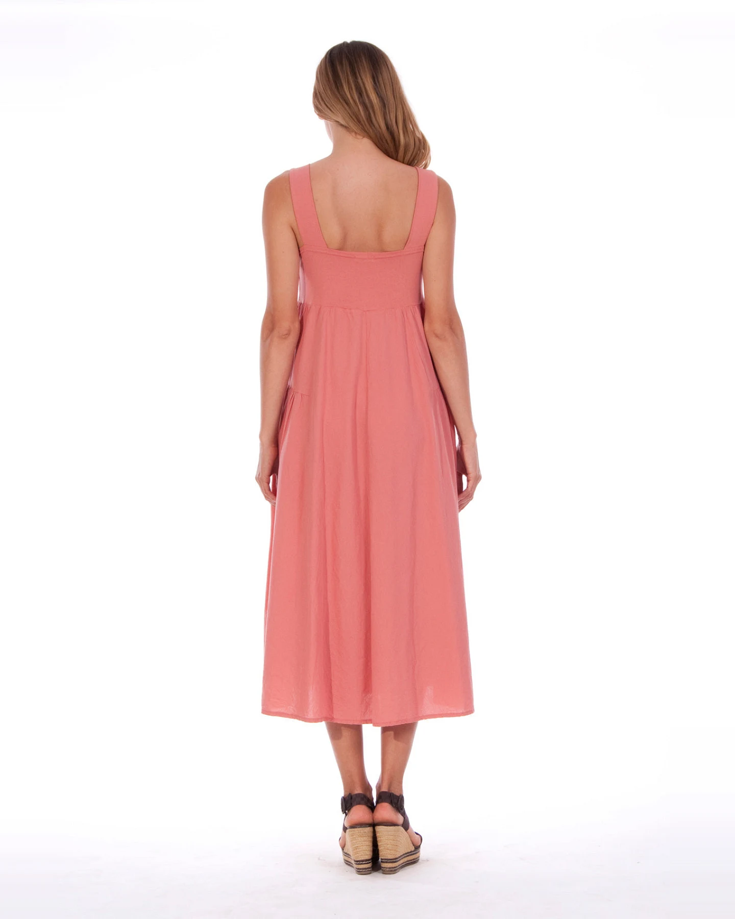 RAVENS VIEW IBIZA Damen vegan Kleid Audrey Clay Rot – Ansicht 2