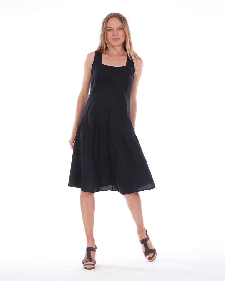 RAVENS VIEW IBIZA Damen vegan Kleid Musa Schwarz