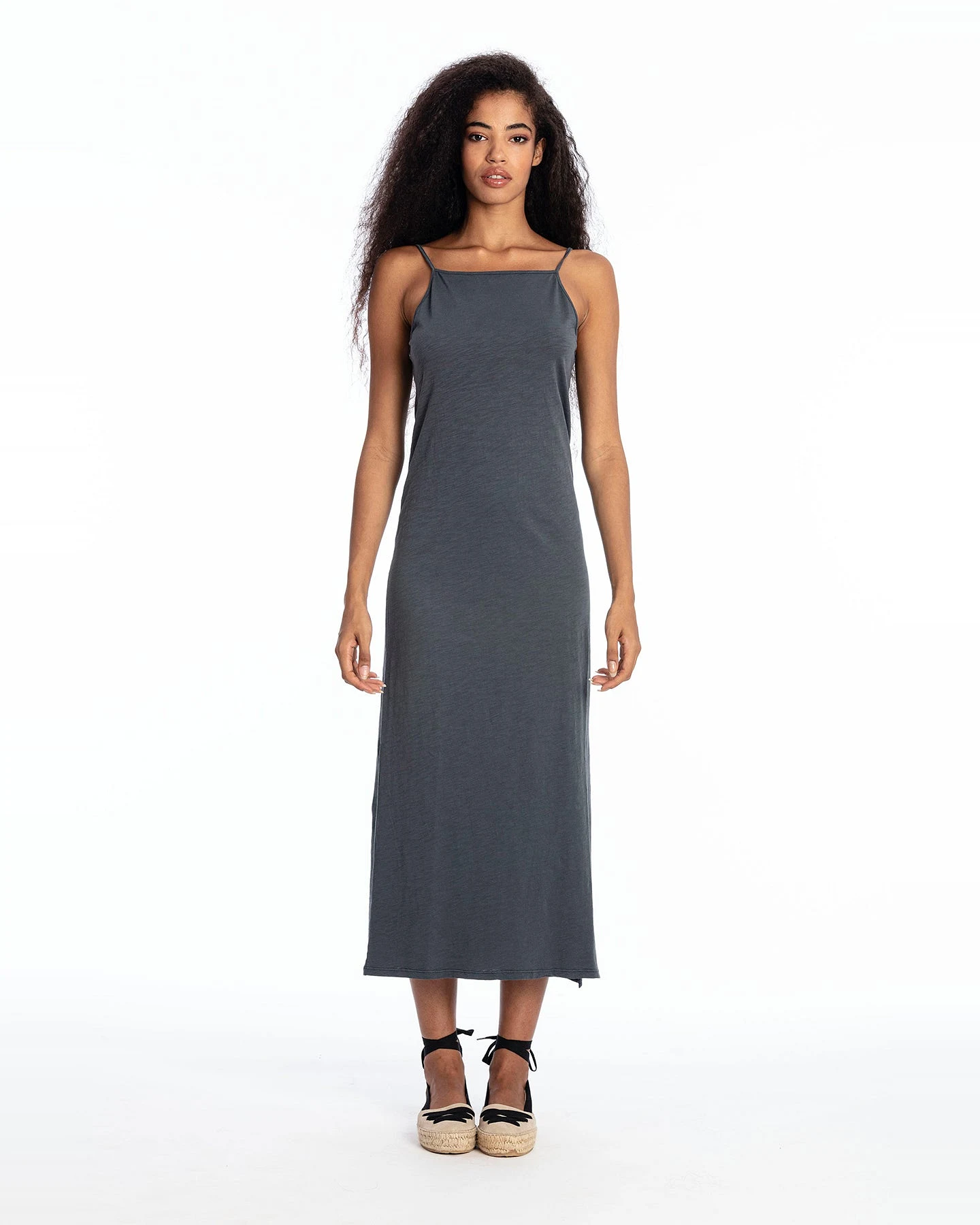 RAVENS VIEW IBIZA Damen vegan Kleid Farah Lava Blau – Ansicht 2
