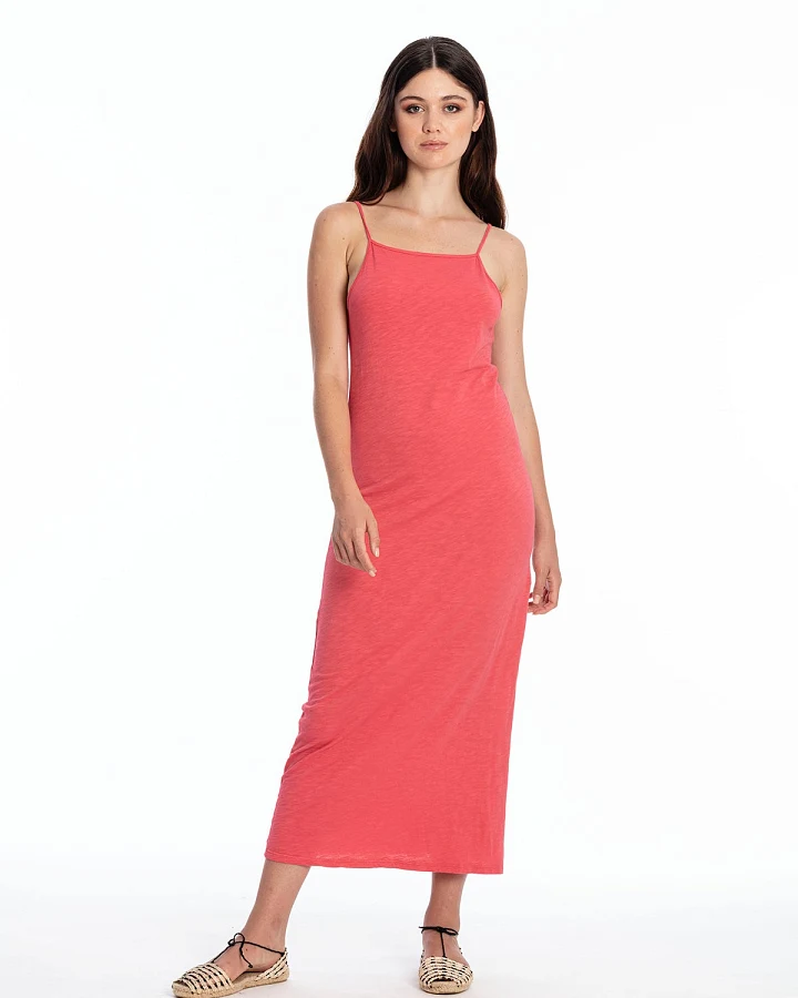 RAVENS VIEW IBIZA Damen vegan Kleid Farah Flamingo Pink
