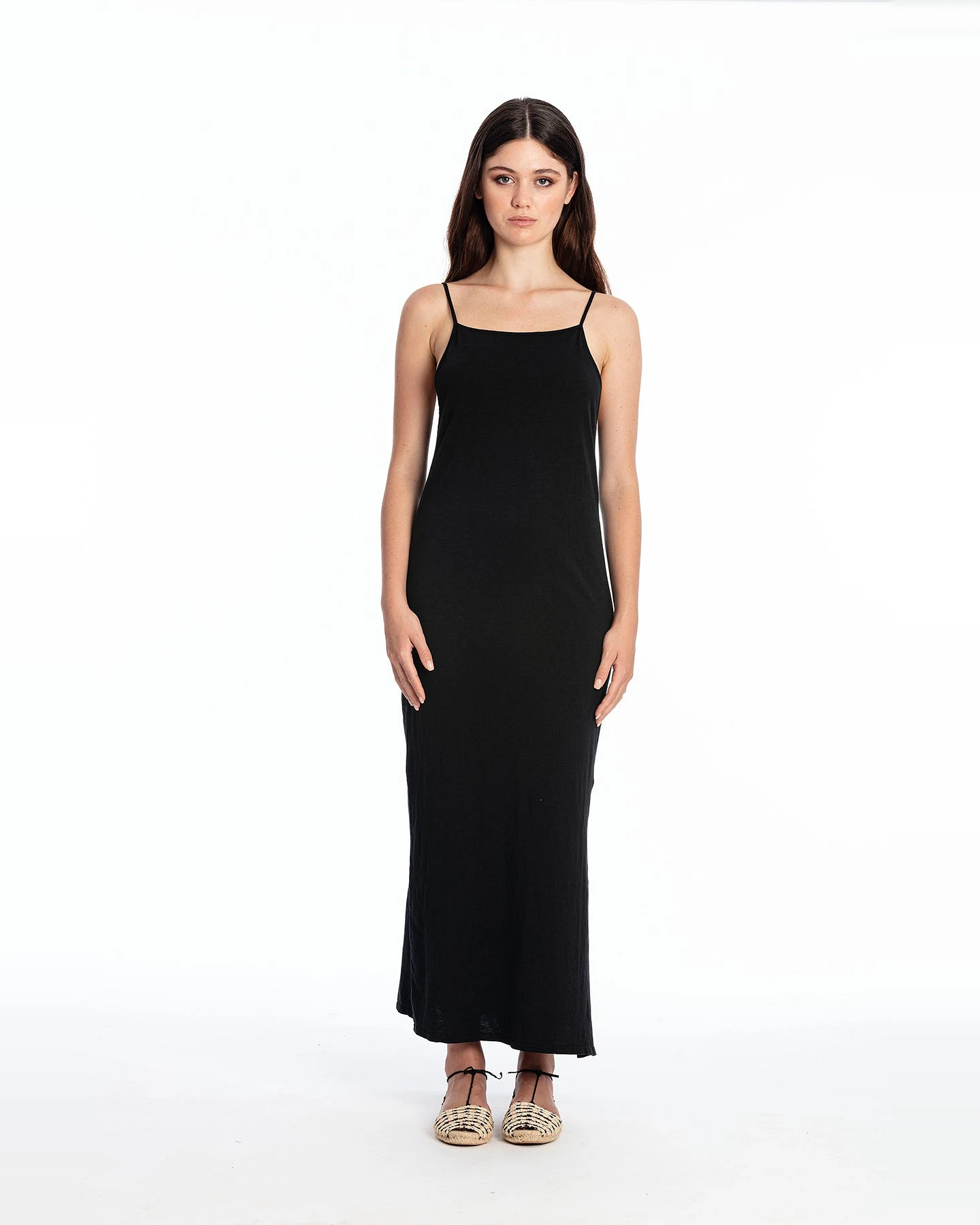 RAVENS VIEW IBIZA Damen vegan Kleid Farah Schwarz – Ansicht 2