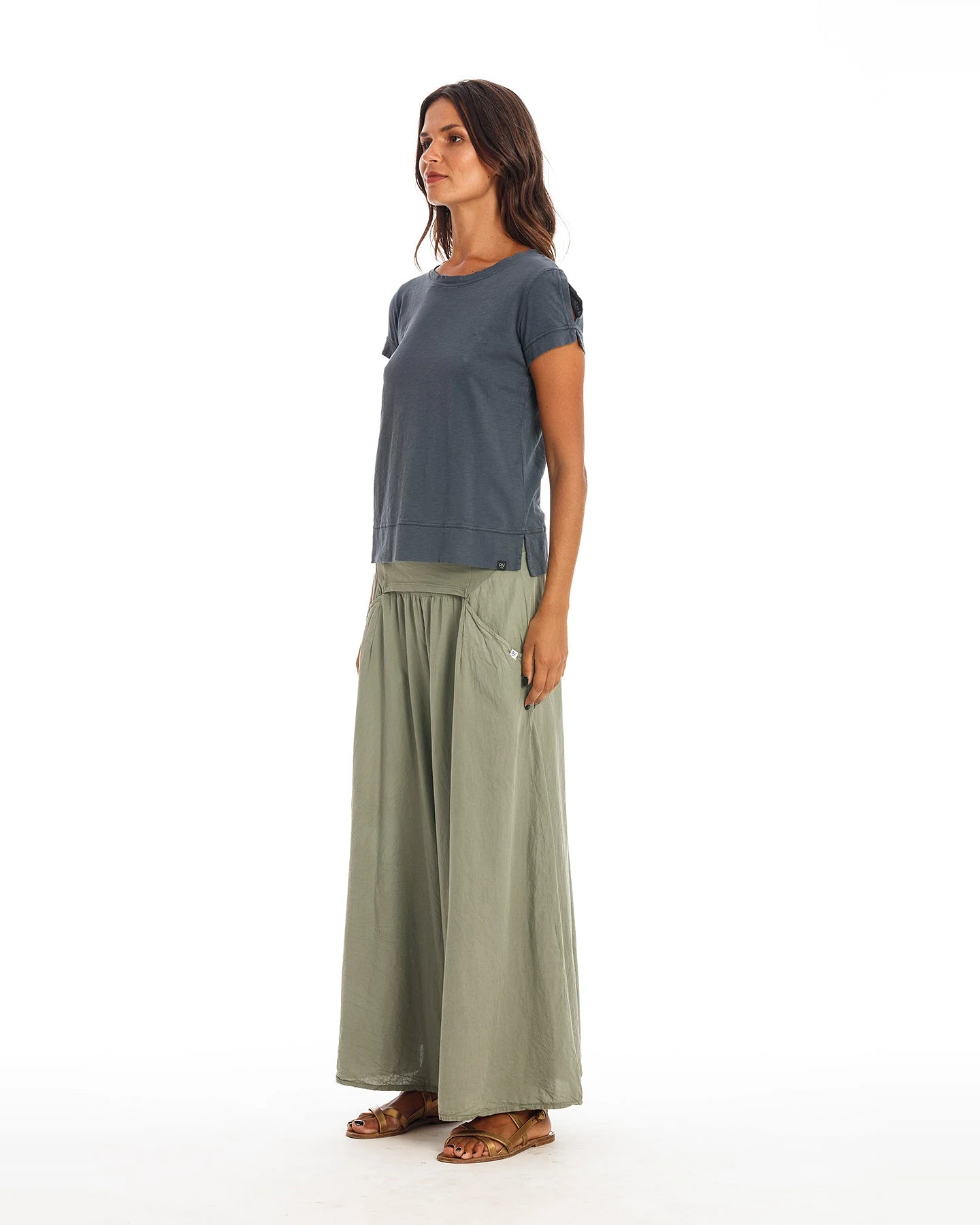 RAVENS VIEW IBIZA Damen vegan Oberteil Mila Lava Blau – Ansicht 2