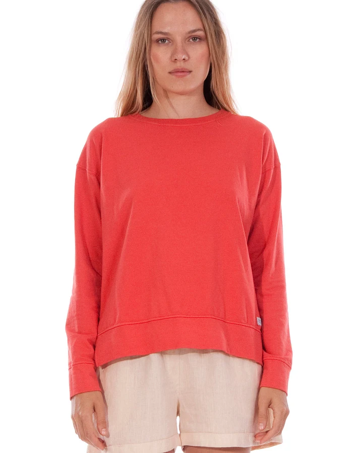 RAVENS VIEW IBIZA Damen vegan Sweatshirt Mia Candy Red