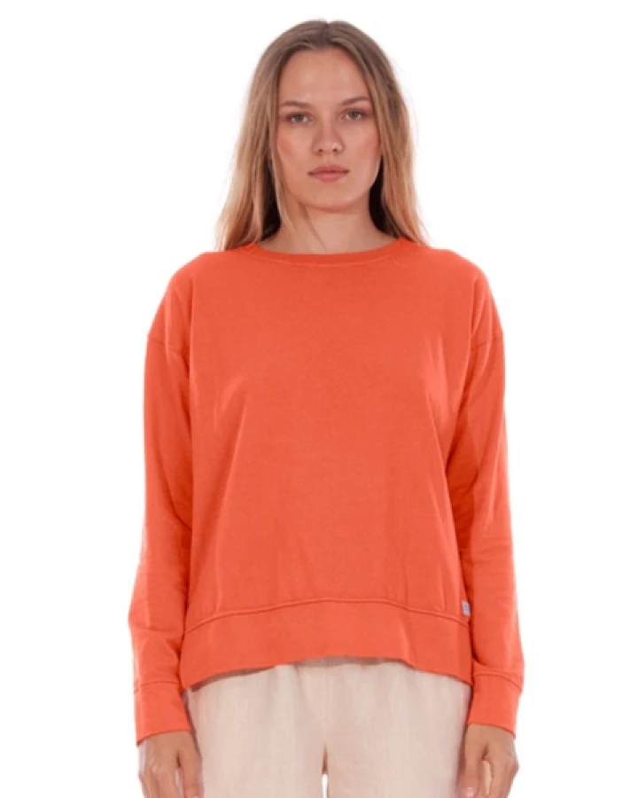 RAVENS VIEW IBIZA Damen vegan Sweatshirt Mia Terracotta Orange