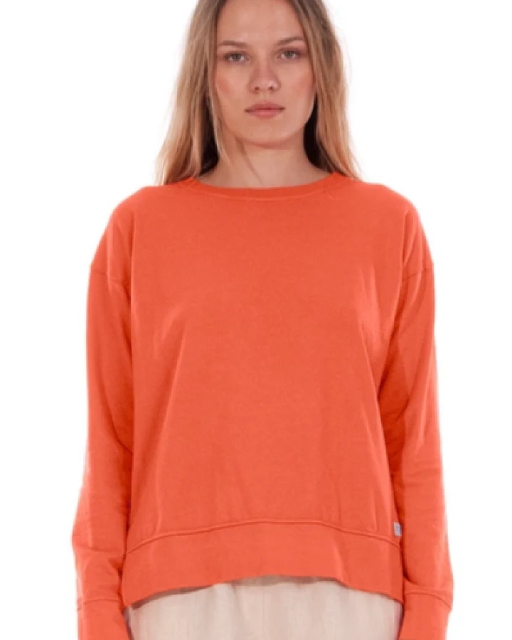 RAVENS VIEW IBIZA Damen vegan Sweatshirt Mia Terracotta Orange