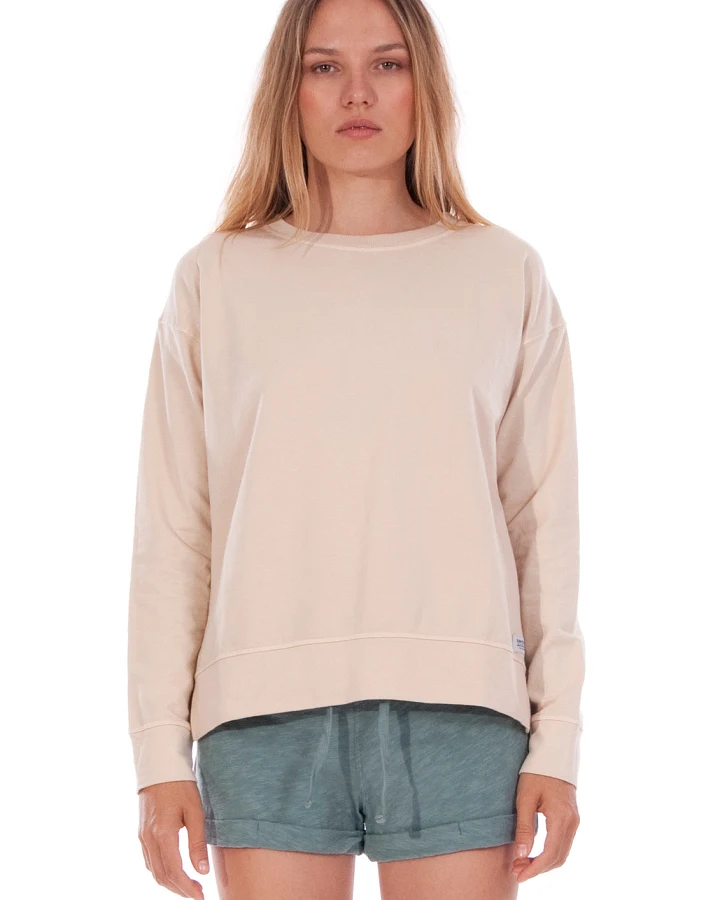 RAVENS VIEW IBIZA Damen vegan Sweatshirt Mia Sand Beige